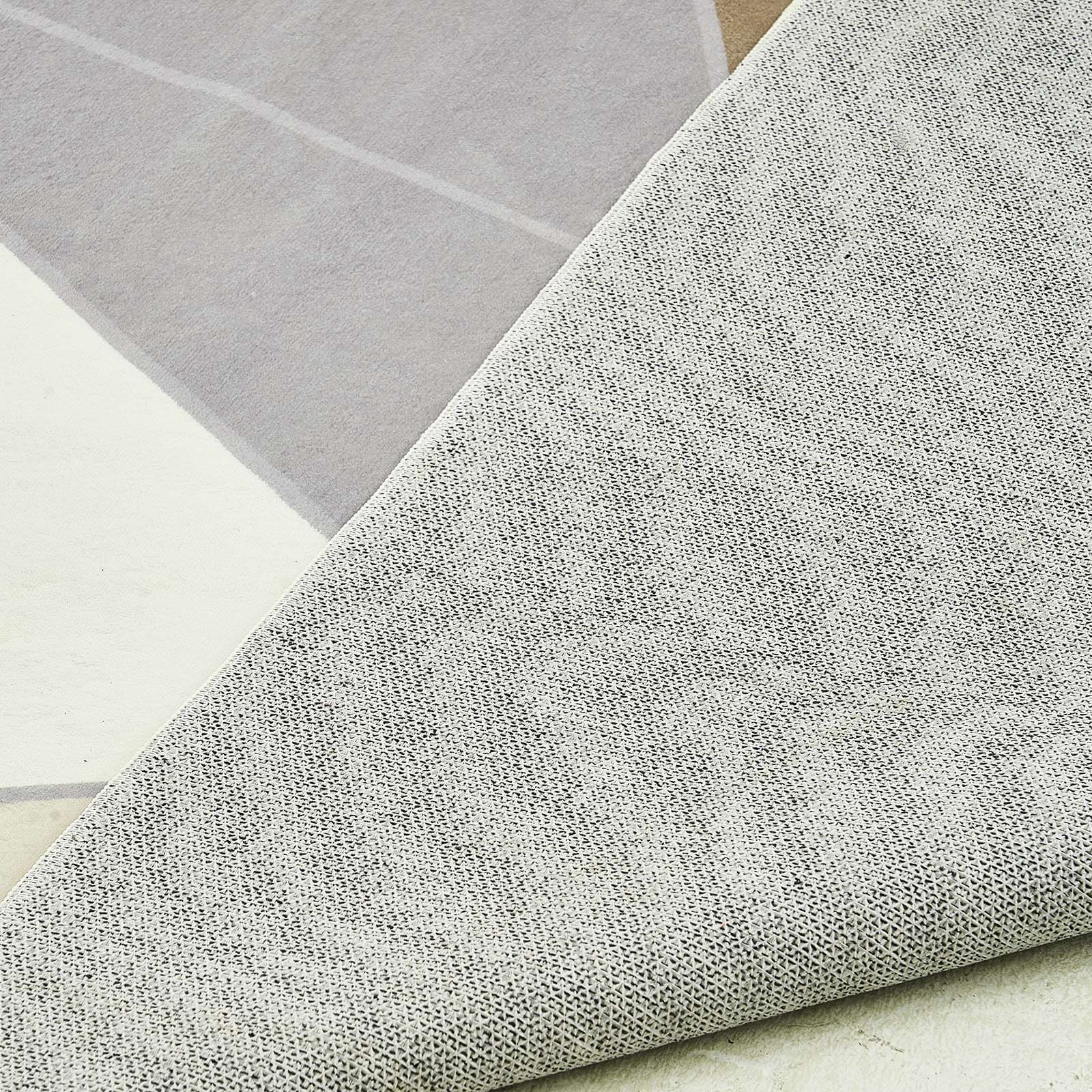 Large Area Rug 5 X 7 Ft Anti-Skid Tear-Resistant Floor Mat Modern Charcoal Gray_maomaolike.com